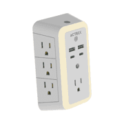 Cargador de Pared Ackteck Energon Lumina CP515 /Carga 20W/7 Conectores/Supresor de Picos y Ajuste de Iluminación