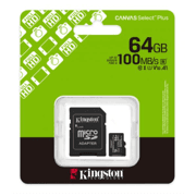 Memoria Micro SDXC Kingston Flash SDCS3/64GB 64GB UHS-I Clase 10 con Adaptador