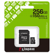 Memoria Micro SD Kingston Flash Canvas Select Plus Gen3 256GB UHS-I Clase 10 con Adaptador