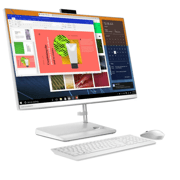 All in One Lenovo IdeaCentre 3 27ALC6  27" AMD Ryzen 7 7730U 16 GB RAM 512 SSD Windows 11 Home Blanco