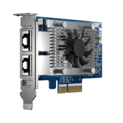 Tarjeta de Red QNAP QXG-10G2T-X710 de 2 Puertos 1000 Mbit/s PCI Express 3.0 x4
