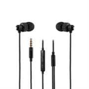 Audífonos Alámbricos Vorago EP-304 Manos Libres Control de Volúmen 3.5mm Color Negro