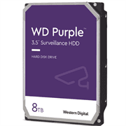 Disco Duro Western Digital Interno Purple 8TB 3.5" 5400RPM SATA lll 6Gbit/s Caché 128MB para Videovigilancia
