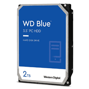 Disco Duro Western Digital Interno Blue 2TB 3.5" 5400RPM SATA lll 6Gbit/s Caché 256MB para PC