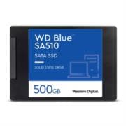 Unidad de Estado Sólido Western Digital Interno Blue SA510 500GB 2.5" 7mm SATA lll Lect 555/440 MBs p