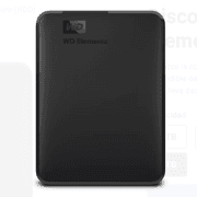 Disco Duro Western Digital Externo 6TB Portatil Elements USB 3.2 Gen 1 Color Negro