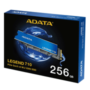 Unidad de Estado Solido SSD Adata 256GB Legend 710 Nvme M.2 1.000MB/s Escritura 2400 MB/s Lectura PCI Express 3