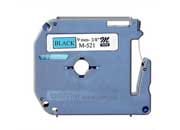 Cinta Brother M521 Negro sobre Azul 9mmx8m PT85 