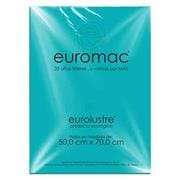 Papel Lustre Euromac 50x70" Azul Aquamarino 24 Hojas