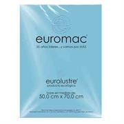 Papel Lustre Euromac 50x70" Azul Pastel 24 Hojas